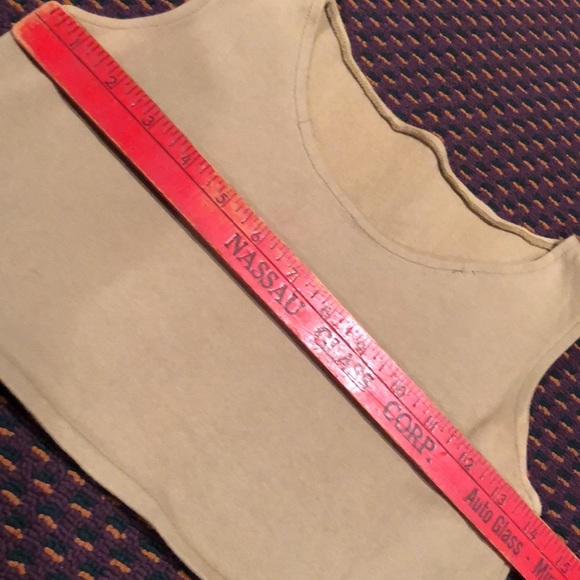 Authentic vintage Y2K 1980’s olive army green crop top - Picture 10 of 10